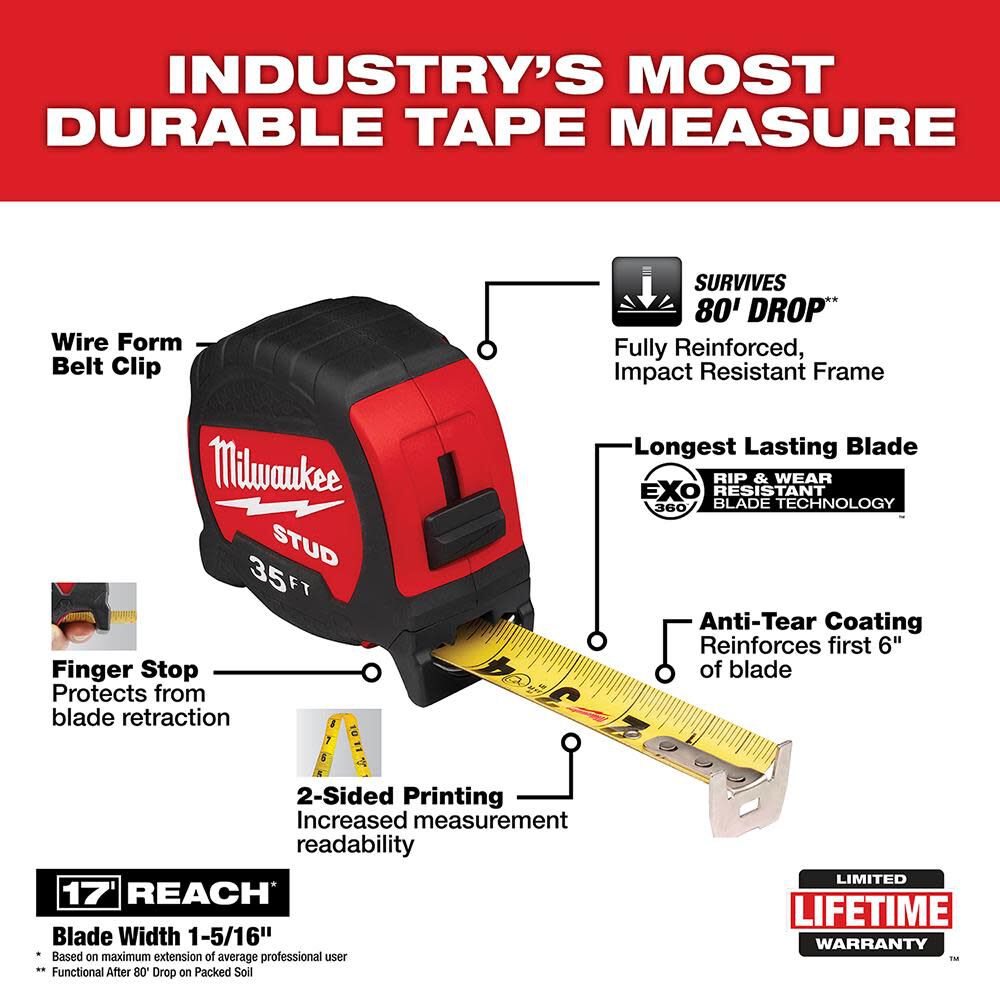 35ft STUD Tape Measure 48-22-9735