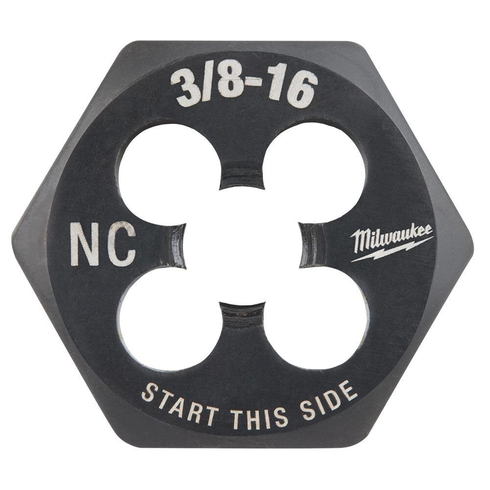 3/8 in -16 NC 1-Inch Hex Threading Die 49-57-5348