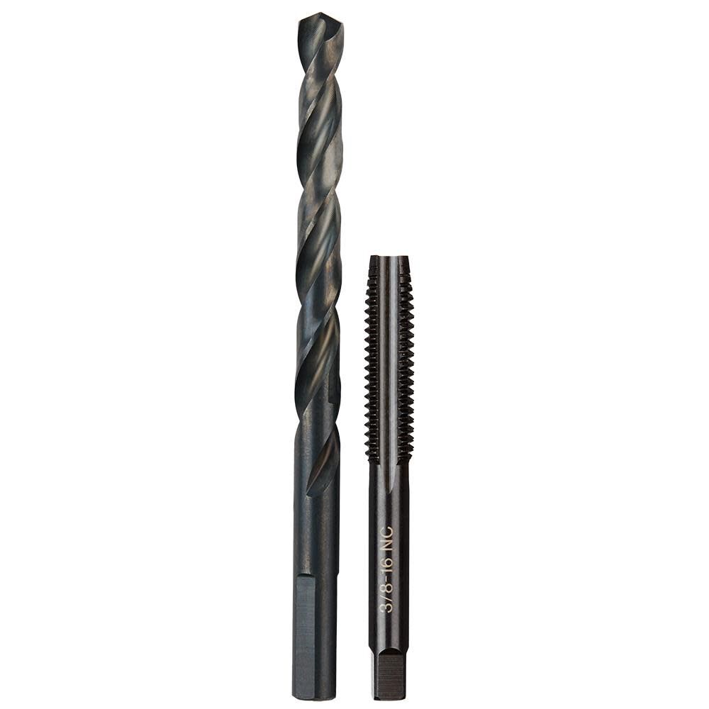 3/8 in -16 NC Straight Flute Plug Tap & 5/16 in Drill Bit 49-57-5548