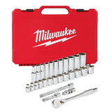 3/8 in. Drive 28 pc. Ratchet & Socket Set- SAE 48-22-9408