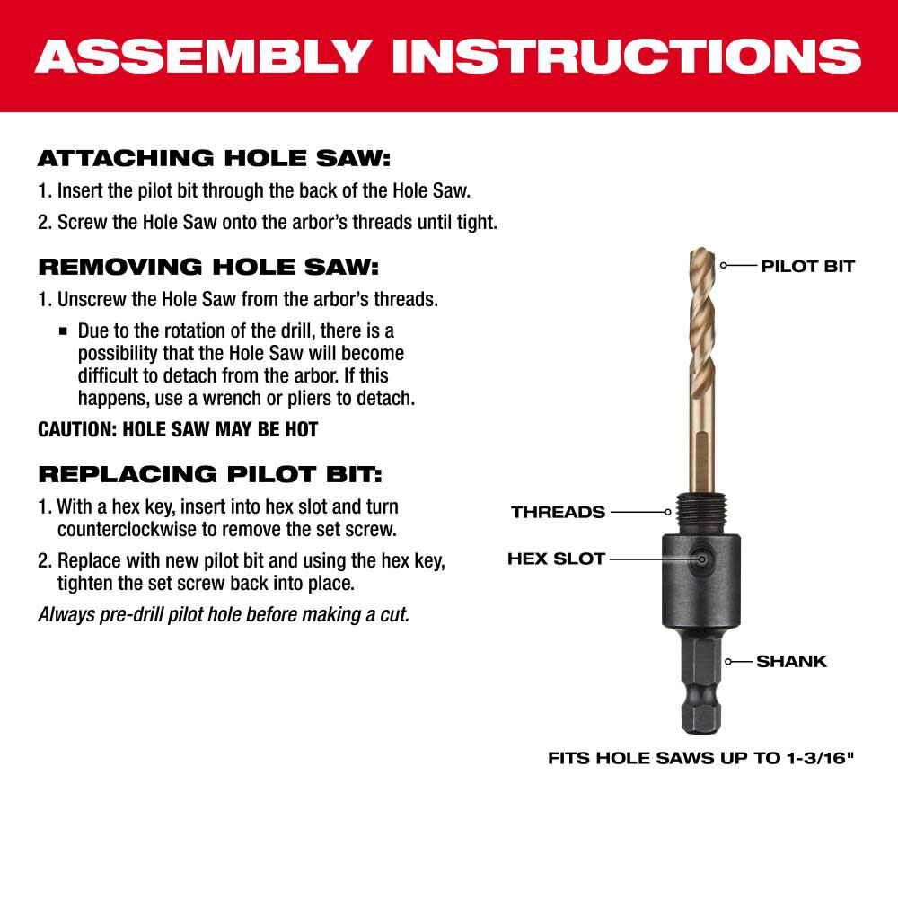 3/8 in. Small Thread Arbor 49-56-7010