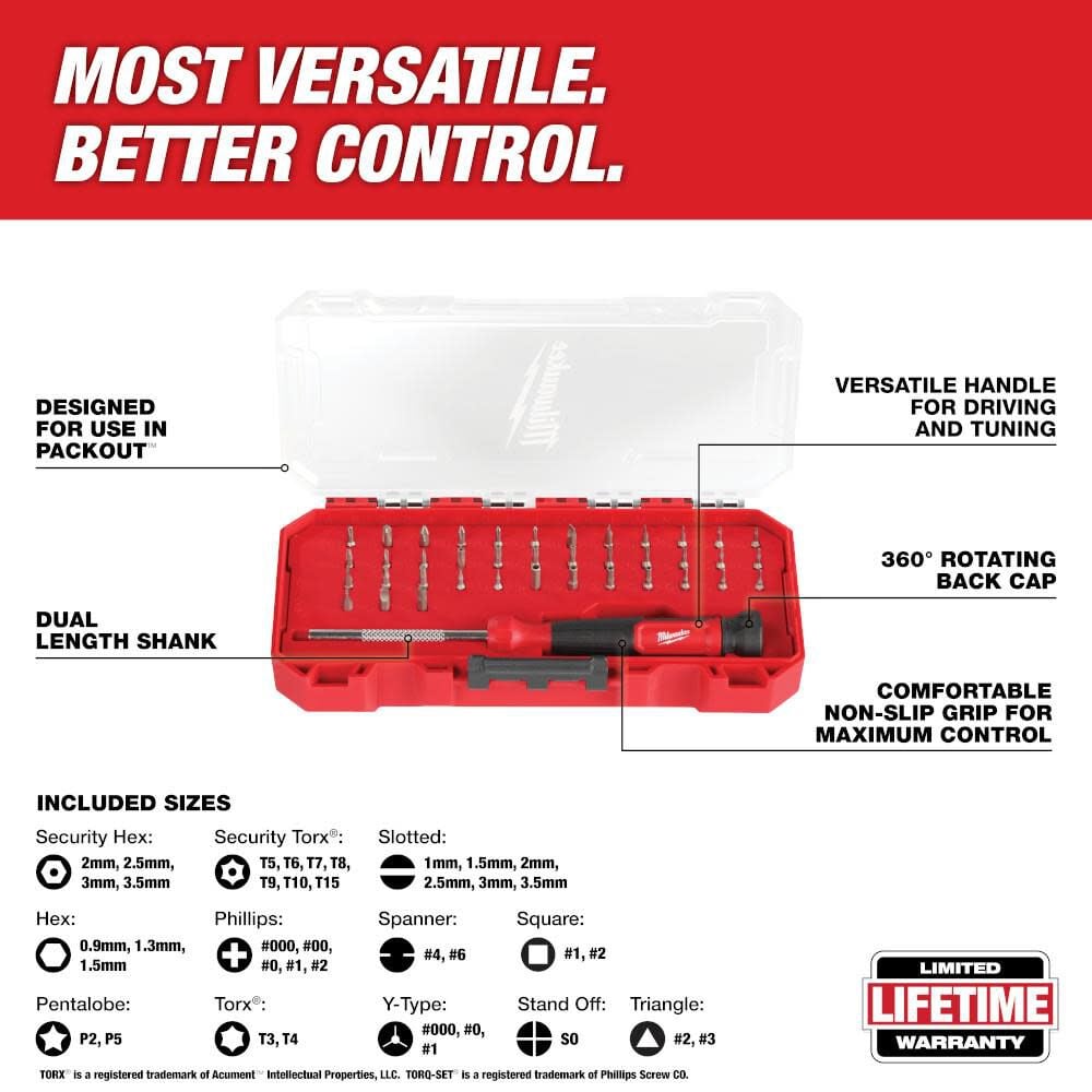 39-in-1 Precision Multi-Bit Screwdriver 48-22-2935