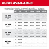 4 in. 18 TPI Thin Kerf SAWZALL Blades 5PK 48-00-5183