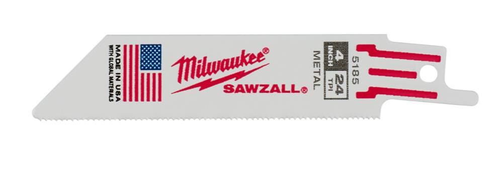 4 in. 24TPI SAWZALL Blade 5PK 48-00-5185