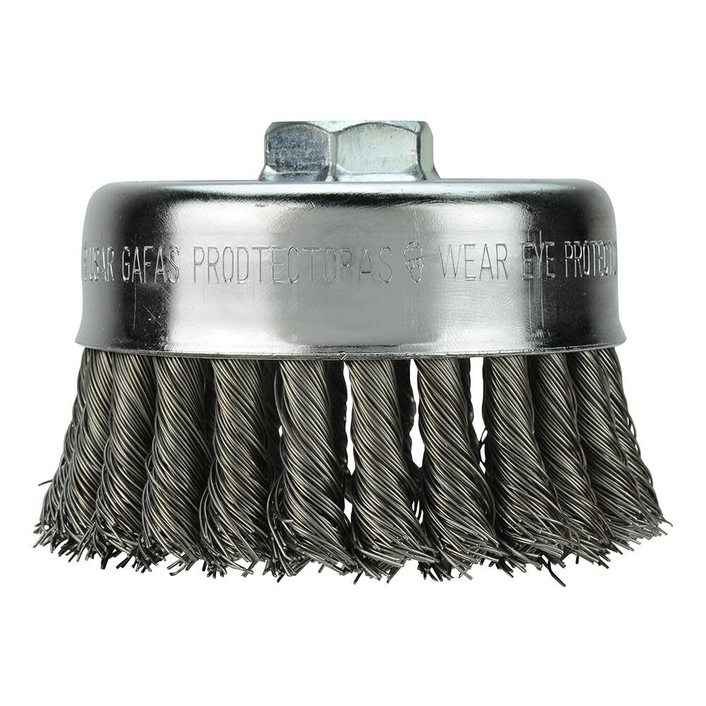 4 in. Carbon Steel Knot Wire Cup Brush 48-52-1350