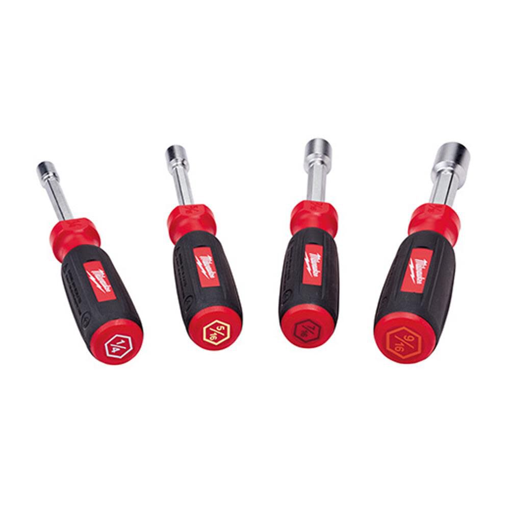 4 pc Hollow Shaft SAE Nut Driver Set 48-22-2404