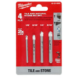 4 pc Tile and Natural Stone Bit Set 48-20-8998