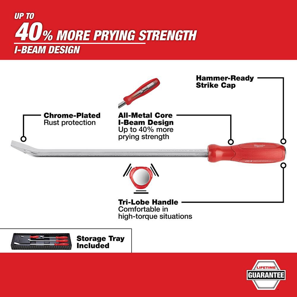 4-Piece Pry Bar Set 48-22-9214