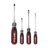 4Pc Cushion Grip Screwdriver Kit 48-22-2884