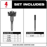 4pc Selfeed Contractor Bit Kit 49-22-0135