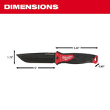 5 In. HARDLINE Fixed Blade Knife 48-22-1928