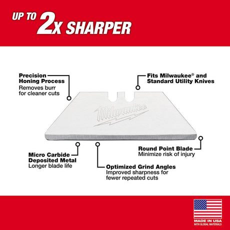 5-Piece Carton Utility Knife Blades 48-22-1934