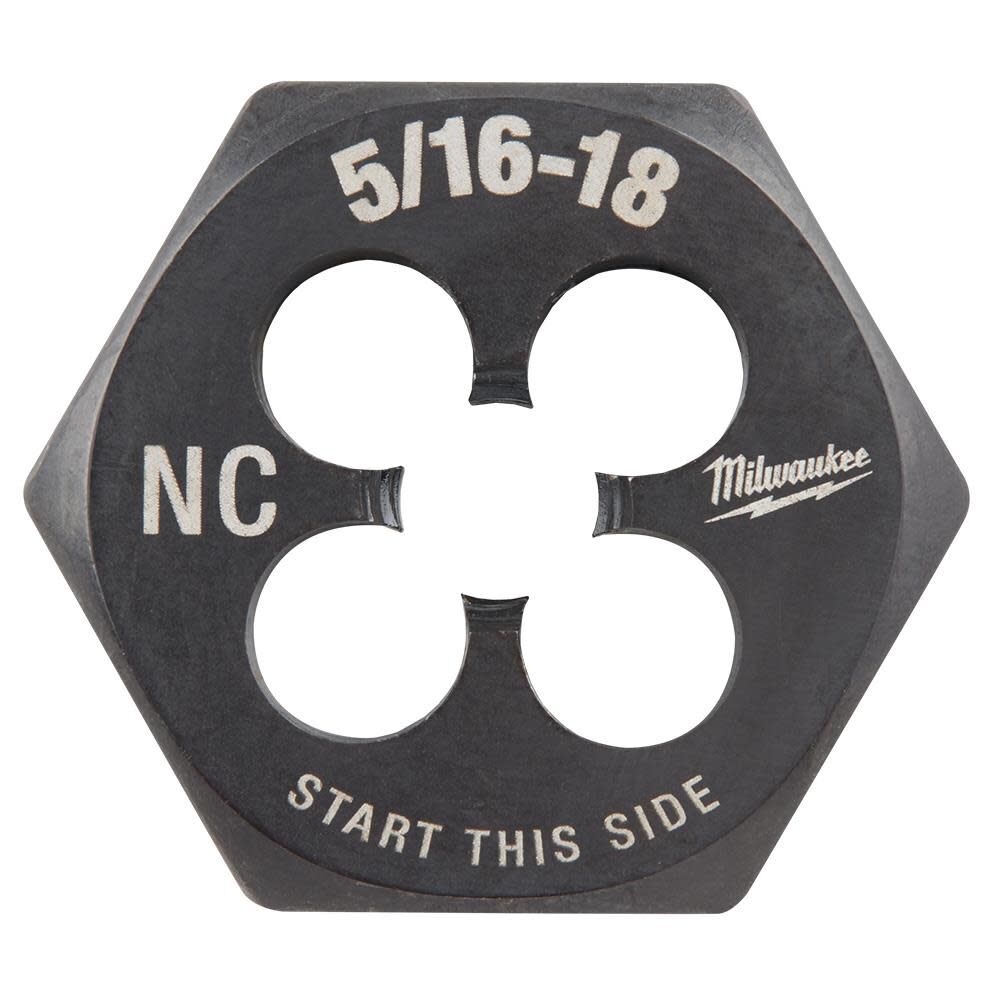 5/16 in -18 NC 1-Inch Hex Threading Die 49-57-5342