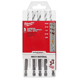 5pc. SHOCKWAVE Carbide Multi-Material Drill Bits 48-20-8898