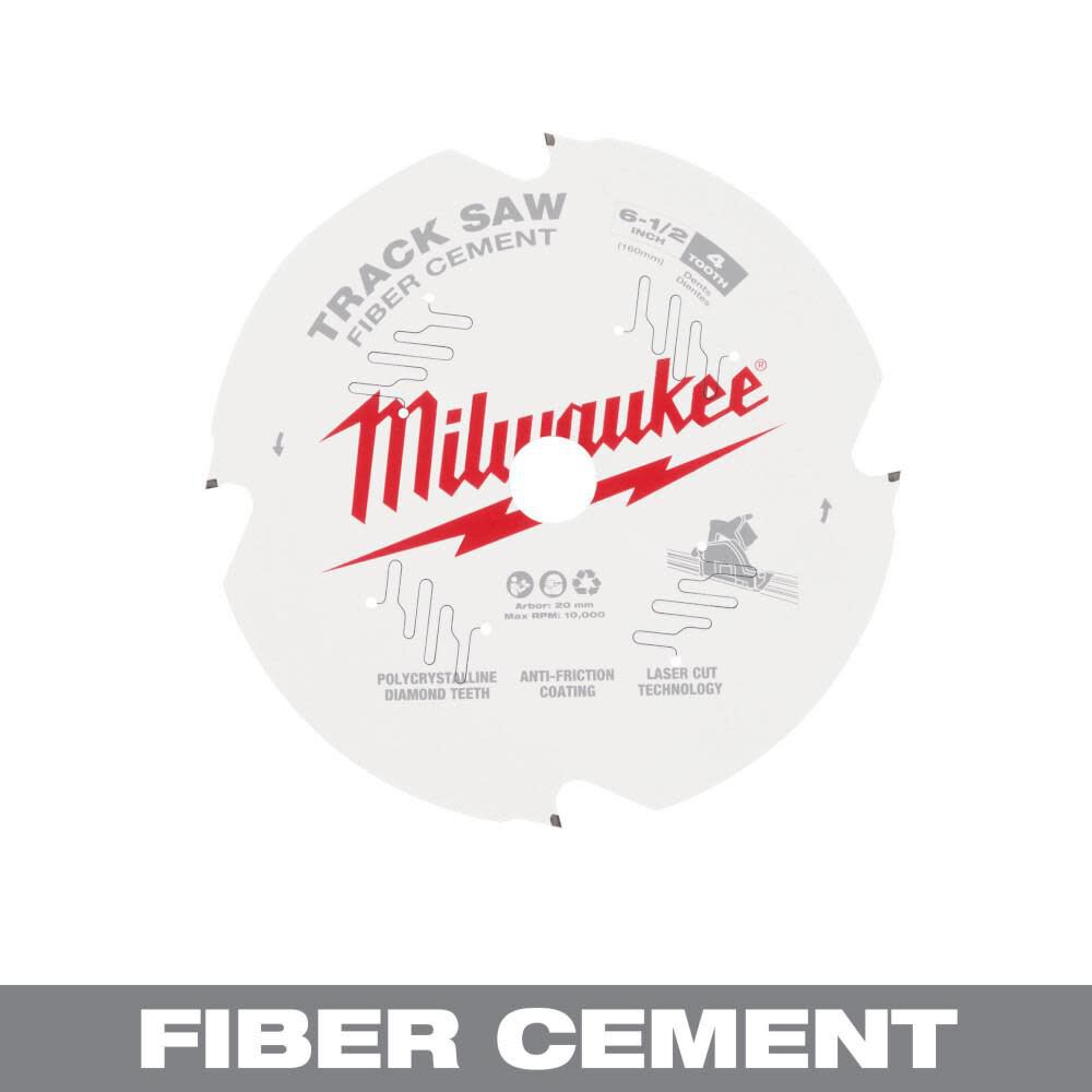 6 1/2 4T Fiber Cement Track Saw Blade 48-40-0670