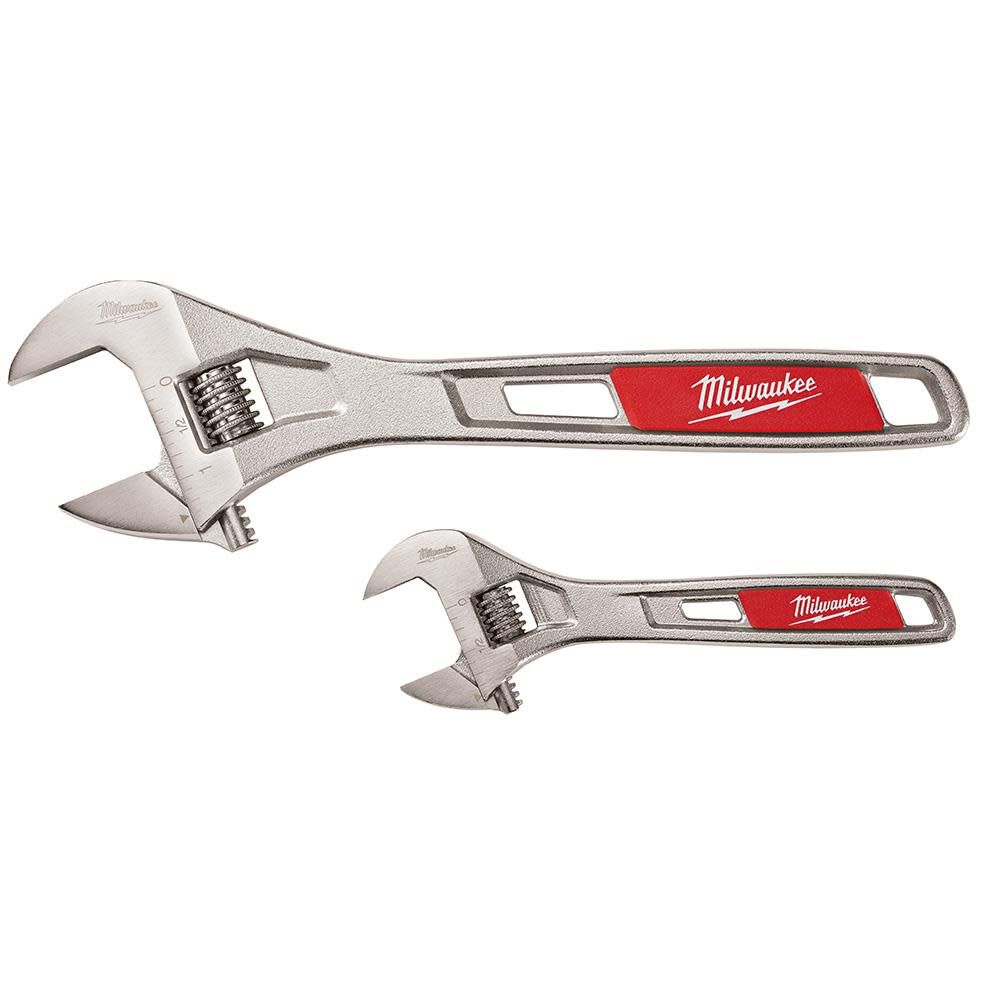 6 in. & 10 in. Adjustable Wrench 2 pack 48-22-7400