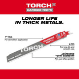 6 in. 7 TPI THE TORCH Carbide Teeth Metal Cutting SAWZALL Reciprocating Saw Blade 48-00-5501