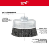 6 in. Carbon Steel Crimped Wire Cup Brush 48-52-1600