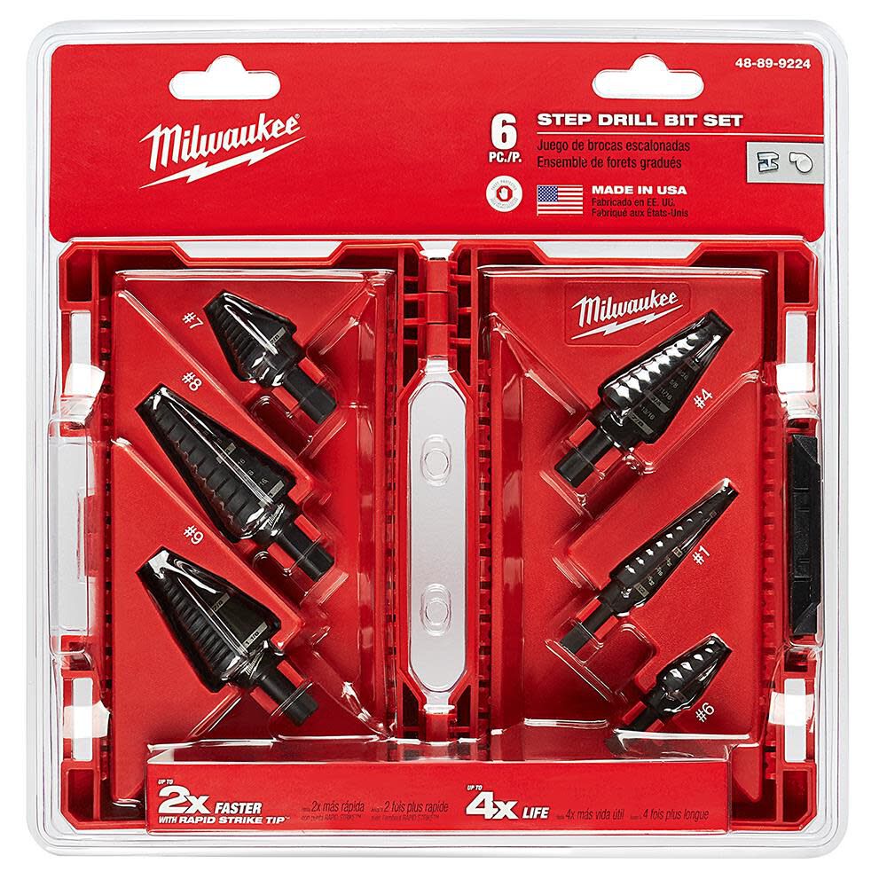 6-Piece Step Drill Bit Set 48-89-9224