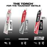 6In 24TPI The Torch Sawzall Blades (5pk) 48-00-5786