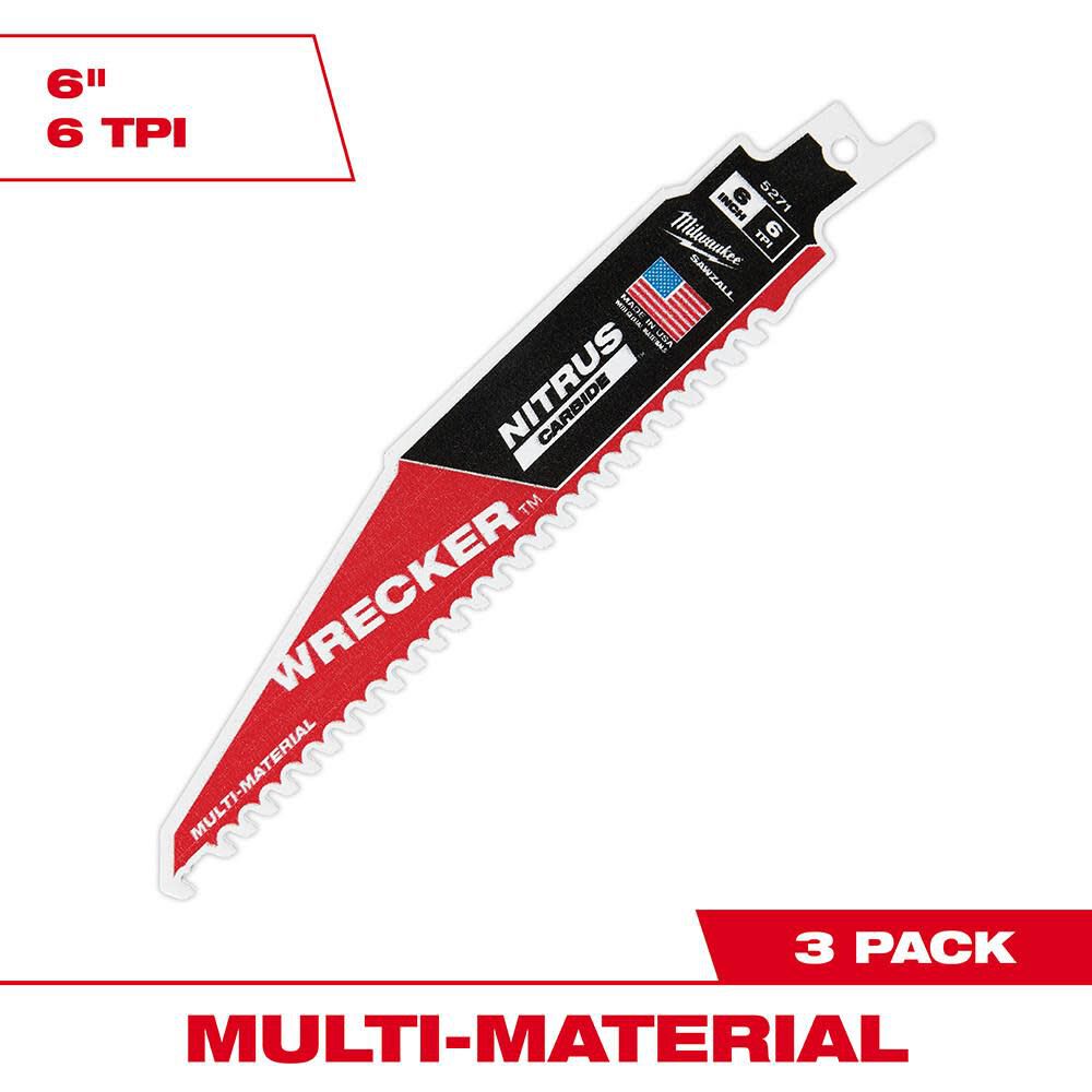 6inch WRECKER with NITRUS CARBIDE 3Pk 48-00-5371