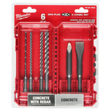 6pc. SDS Plus MX4 4 Cutter & Chisel Kit 48-20-7662