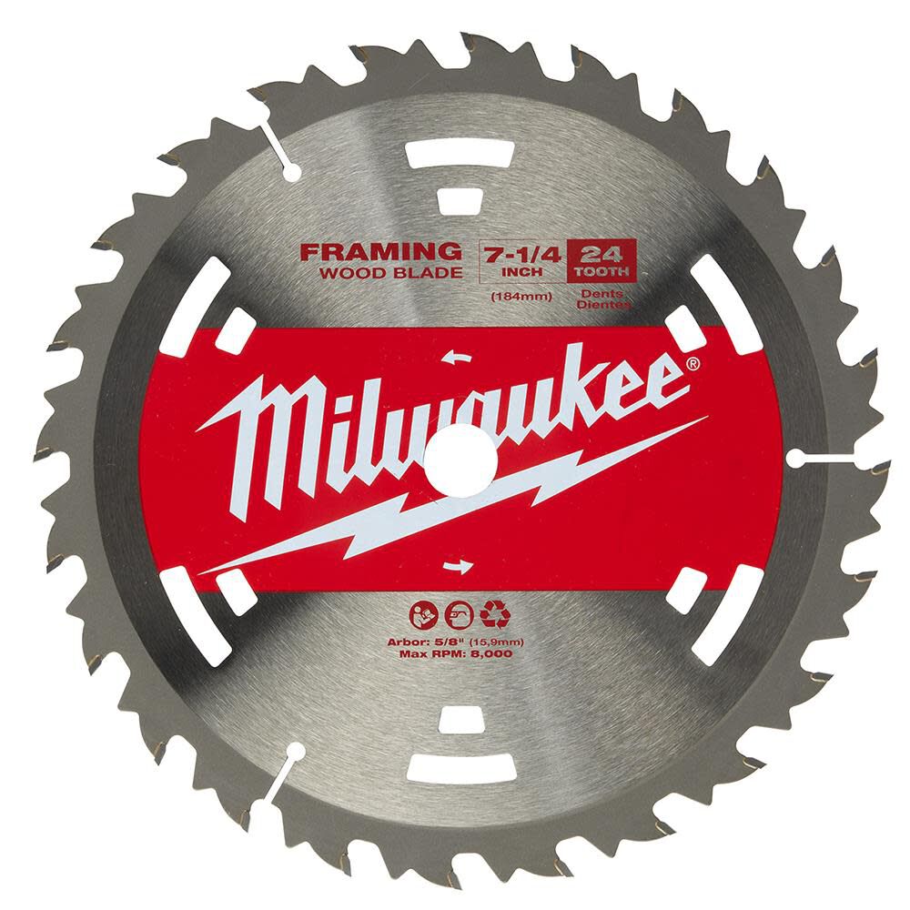 7-1/4 in. 24T Basic Framer Circular Saw Blade 48-41-0710