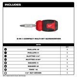 8-in-1 Compact Multi-Bit Screwdriver 48-22-2910