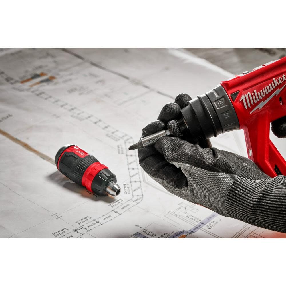 8-in-1 Ratcheting Compact Multi-Bit Screwdriver 48-22-2913