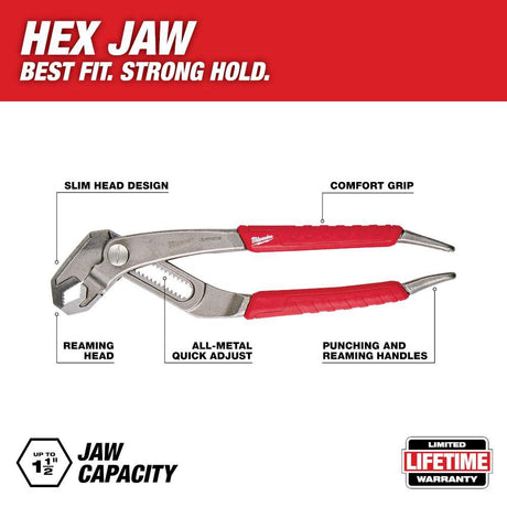 8 in. Hex-Jaw Pliers 48-22-6208