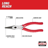 8 In. Long Nose Pliers 48-22-6101