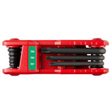 8 Key Folding Hex Key Set Torx 48-22-2184