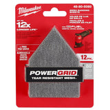 80 Grit Mesh Sanding Sheets for M12 Orbital Detail Sander 12pk 48-80-5080