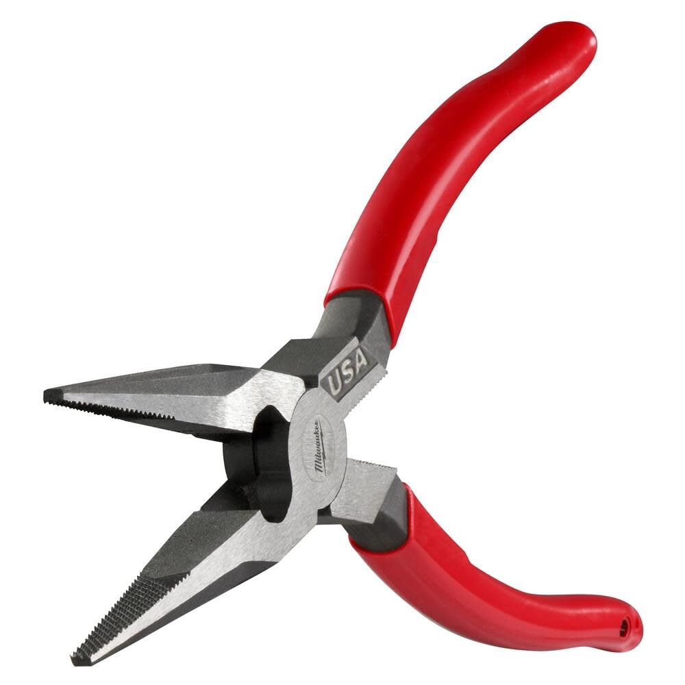 8inch Long Nose Dipped Grip Pliers (USA) MT505