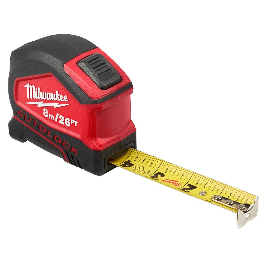 8m/26' Compact Auto Lock Tape Measure 48-22-6826