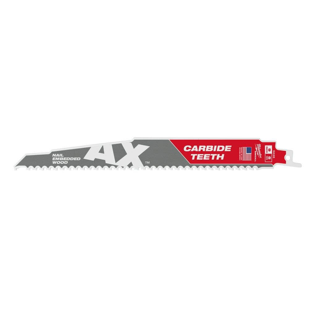 9 in. 5 TPI The Ax Carbide Teeth SAWZALL Blades 3PK 48-00-5326