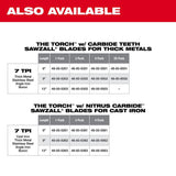 9 in. 7TPI THE TORCH Carbide Teeth SAWZALL Blade 48-00-5202