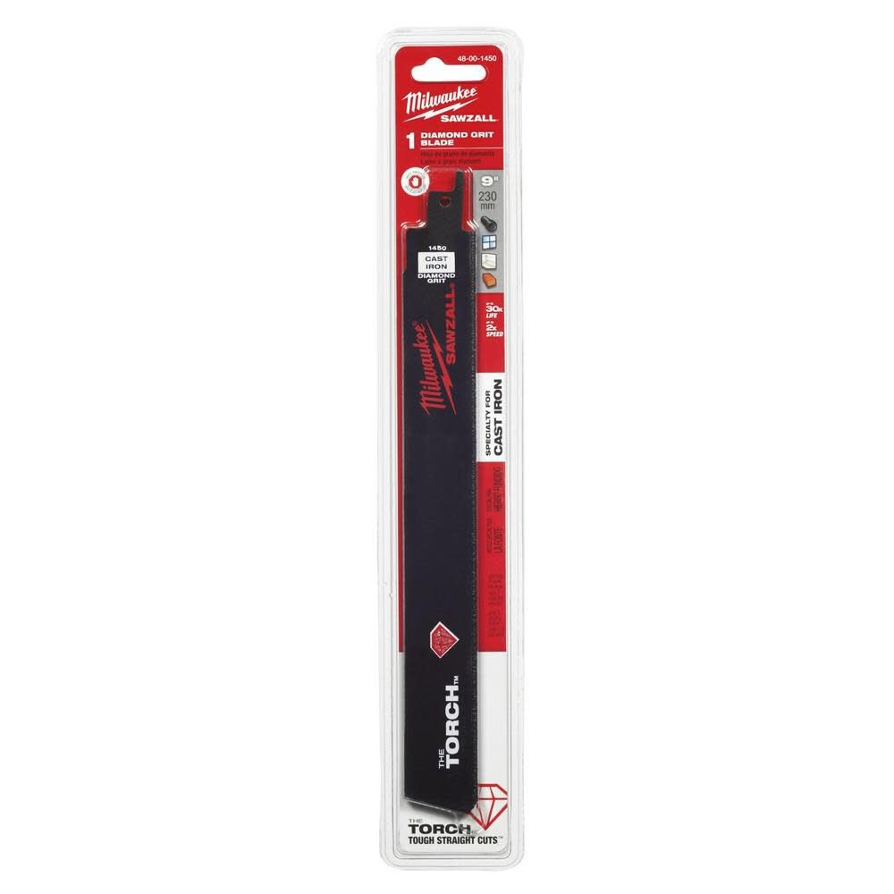 9 in. Diamond Grit the Torch SAWZALL Blade 48-00-1450