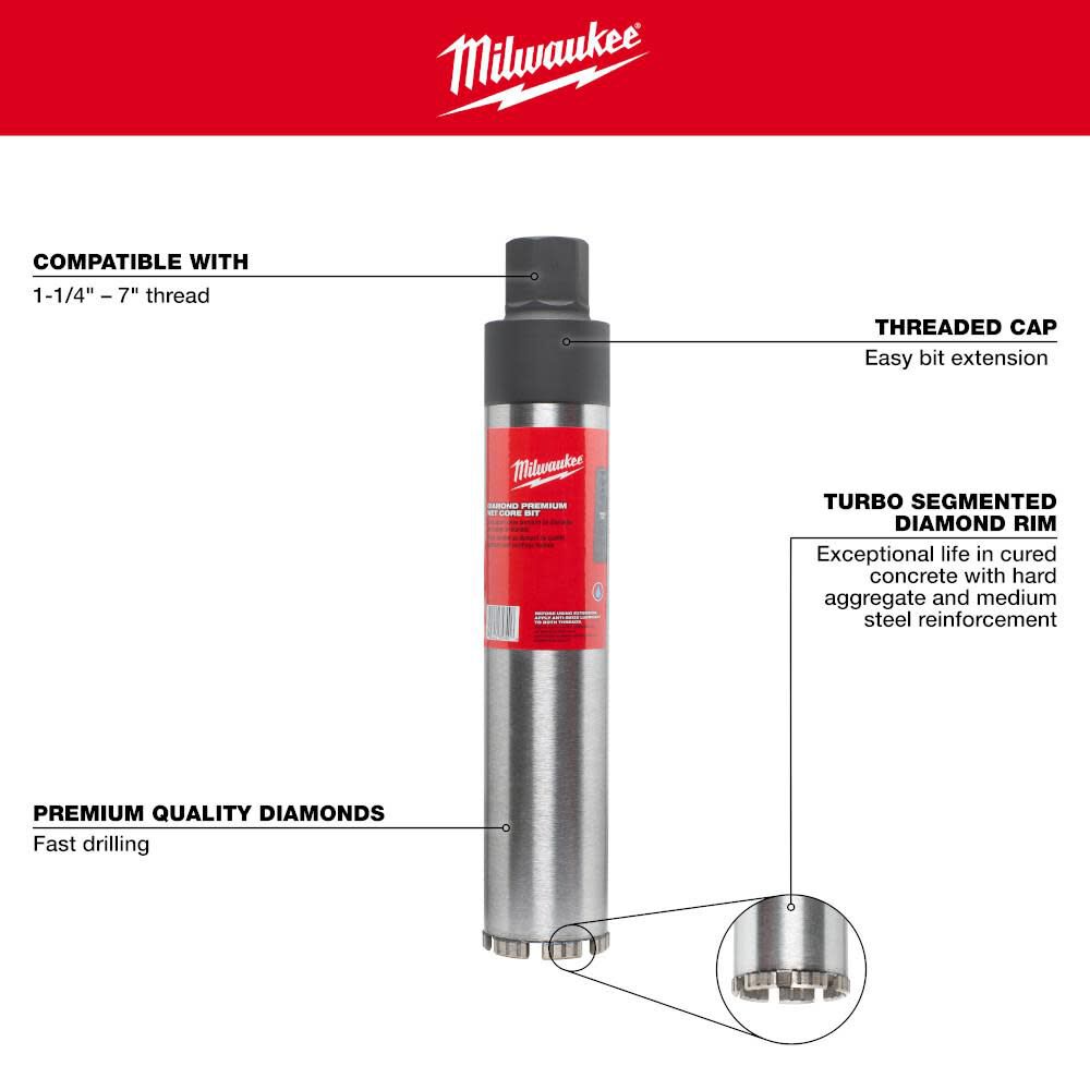 9 in Diamond Premium Wet Core Bit 48-17-3090