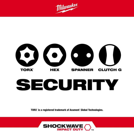 9-Piece SHOCKWAVE Impact Security Insert Bit Set 1Pk 48-32-4620