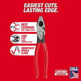 9inch Linemans Dipped Grip Pliers (USA) MT500