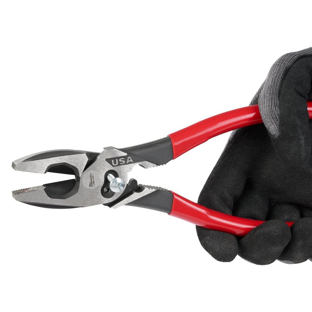 9inch Linemans Dipped Grip Pliers with Crimper & Bolt Cutter (USA) MT500C