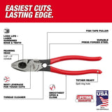 9inch Linemans Dipped Grip Pliers with Thread Cleaner (USA) MT500T