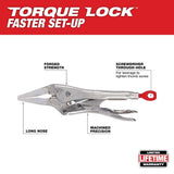 9inch TORQUE LOCK Long Nose Locking Pliers 48-22-3509