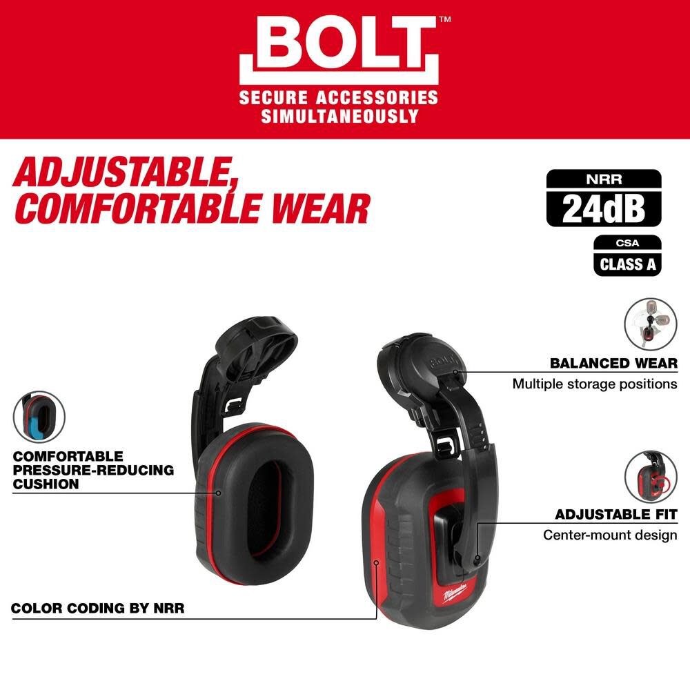 BOLT 24dB Earmuffs 48-73-3250