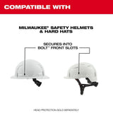 BOLT Full Face Shield Gray Dual Coat Lens Compatible with Safety Helmets & Hard Hats 48-73-1425