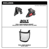 BOLT Full Face Shield Metal Mesh Compatible with Safety Helmet No Brim 48-73-1431