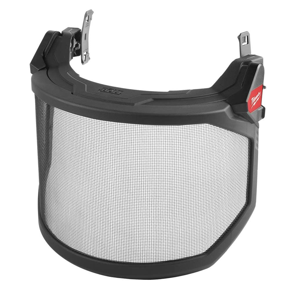 BOLT Full Face Shield Metal Mesh Compatible with Safety Helmets & Hard Hats 48-73-1430