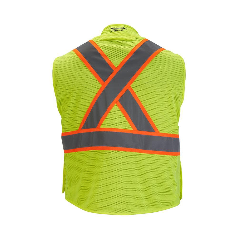 Class 2 Breakaway High Visibility Mesh Safety Vest 48-73-5171M910