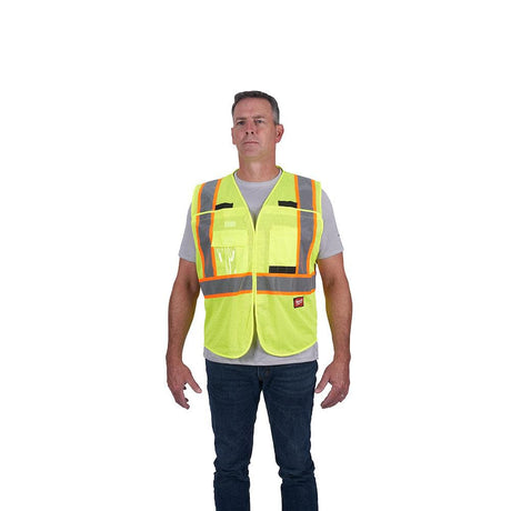 Class 2 Breakaway High Visibility Mesh Safety Vest 48-73-5171M910